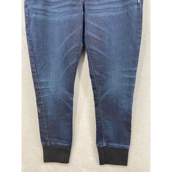 Silver Jeans Womens Sz 28x27 Joga Sweat Pant Jeggings Dark Denim Pants Pockets - Picture 2 of 15